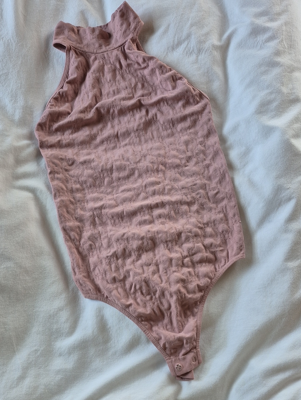 Intimately Free People Pastel Pink Cutout Eyelet Bodysuit Size XS
